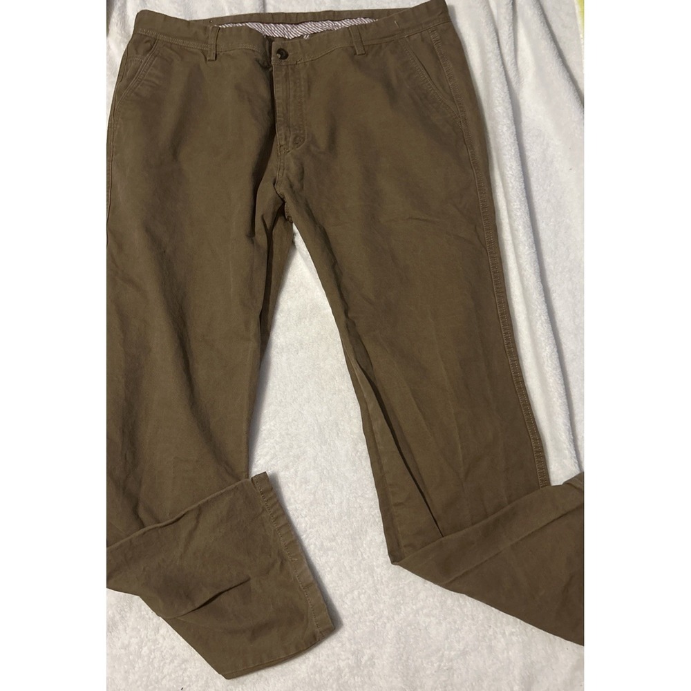 Burberry Trousers Mens Chino 40W 30L Beige Cotton Missing Button